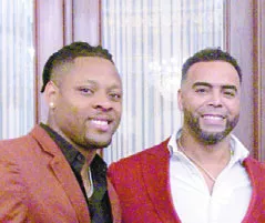 Gregory Soto junto a Nelson Cruz en el Palacio. alberto calvo