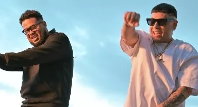 El Lápiz junto a su colega Shadow Blow.