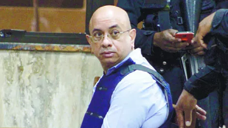 Fausto Miguel Cruz de la Mota en la audiencia.