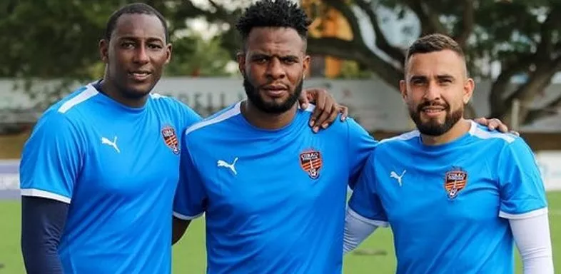 Trío de colombianos que jugará en 2023  en el Cibao FC.