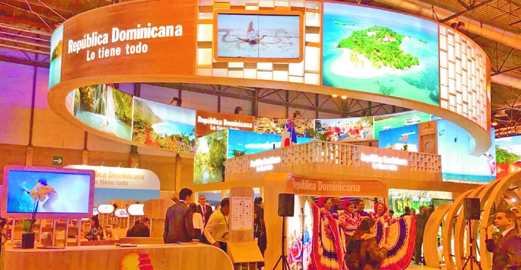 El stand dominicano en la Feria Internacional de Turismo de enero pasado en Madrid fue de los más visitados.