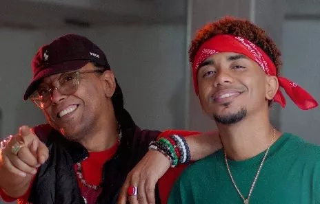 Sergio Vargas y Edwin Jay juntos en tema.