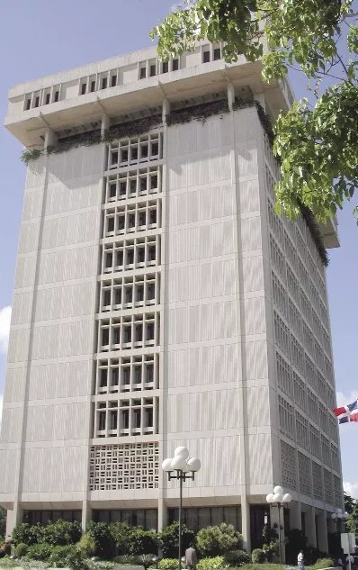 Edificio del Banco Central de la República Dominicana.