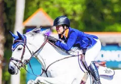 dMaría Gabriela Brugal Gasso, en plena competencia.