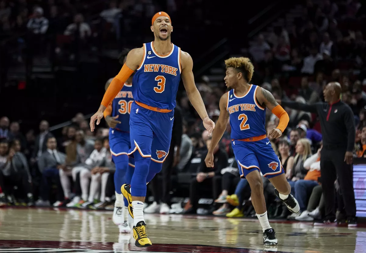 Knicks Trail Blazers Basketball