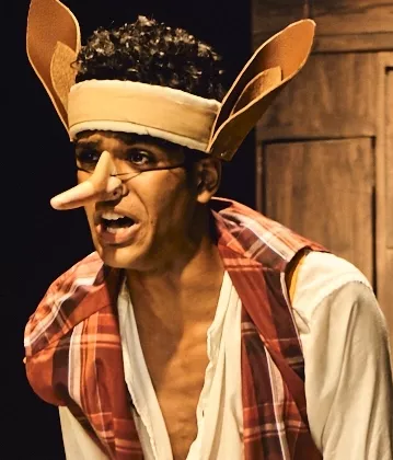 Una escena de la pieza teatral Pinocho.