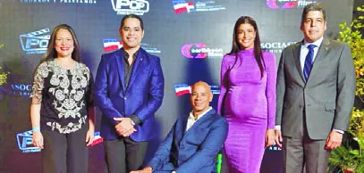 Yara Hernández, Danilo Reynoso, Patricio López, Evelyna Rodríguez y José Luis Ventura.