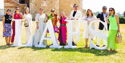 Los diseñadores panameños participantes.