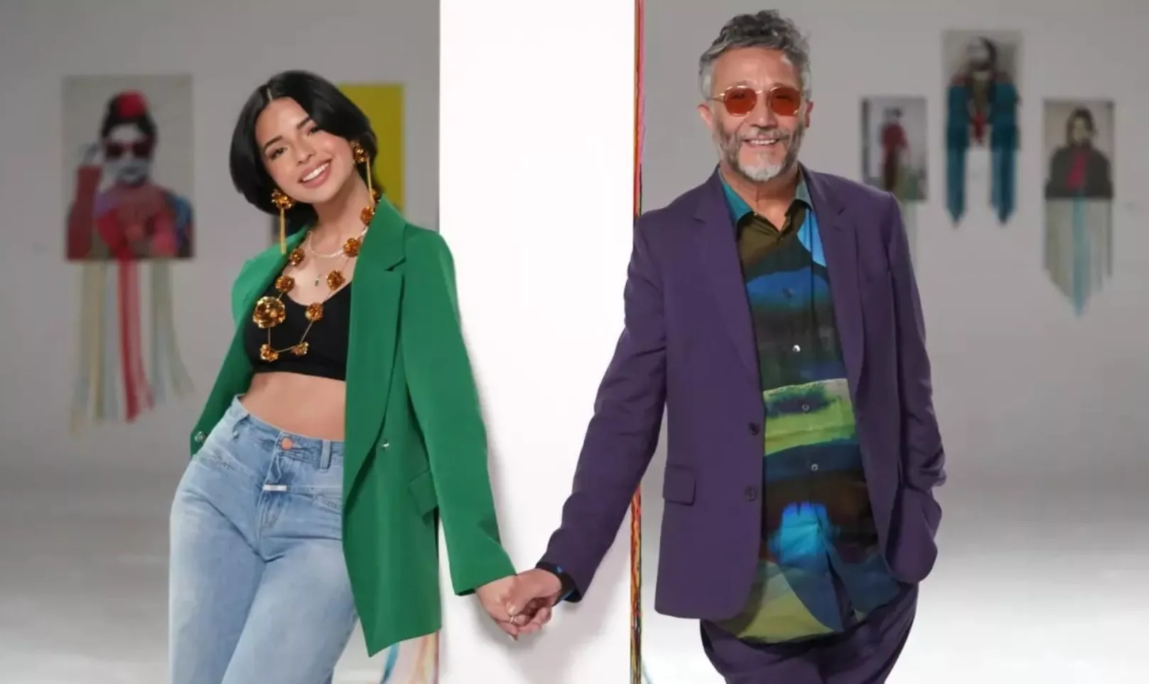 Fito Páez  y Ángela Aguilar   muestran una colaboración  musical de impacto, ambos con estilos diferentes.   Archivo