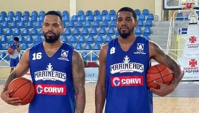 j	aosé Acosta y Luis Herrera, del equipo los Marineros.