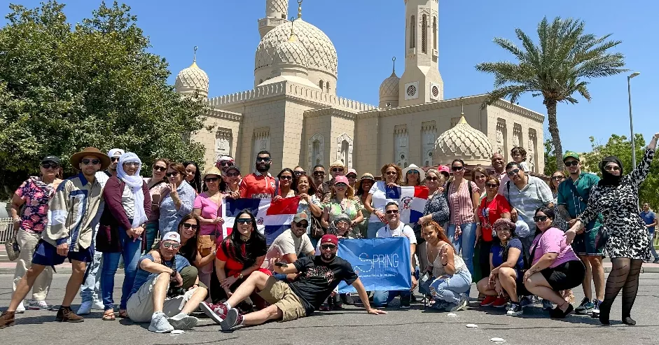 El grupo que formó parte del viaje.