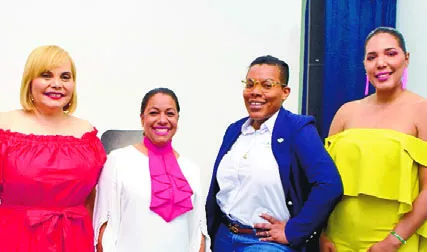 Rommy Grullón, Juana Núñez, Ann Benjamin y Rosa Mejía.