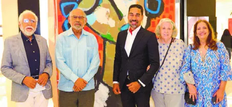 Antonio Guadalupe, Manuel Montilla, Óscar Abreu, Natividad  Abad Gonzales  y Mercedes Morales Liz.