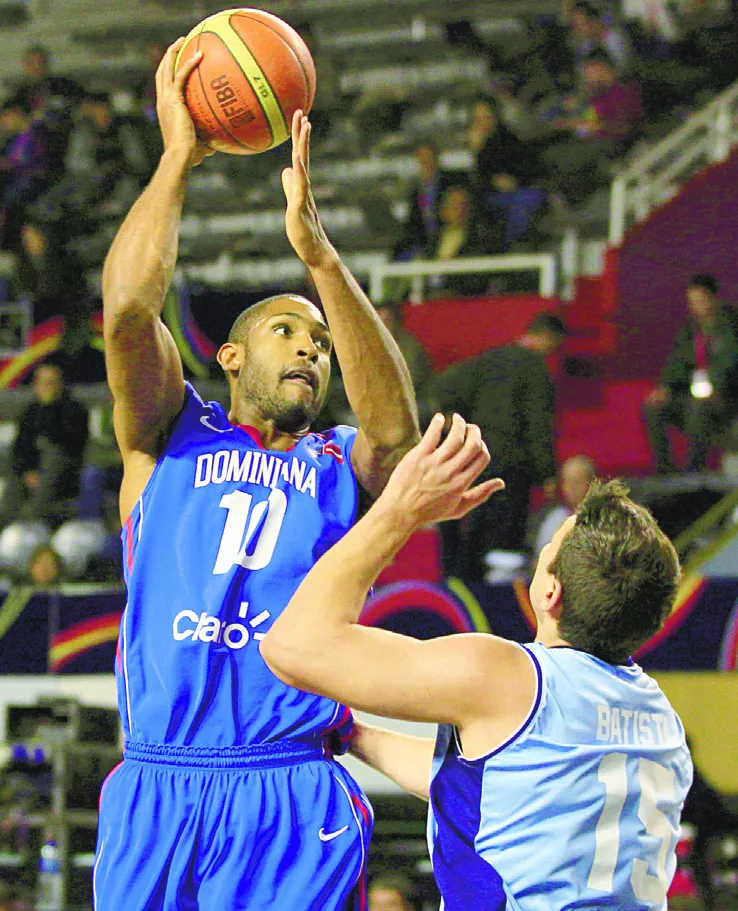 Al Horford cuando vistió la franela de la República Dominicana en  Mar de la Plata.
