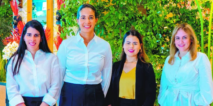María Herrera, Paola Collado, Katherine Báez y Jacqueline Martínez.