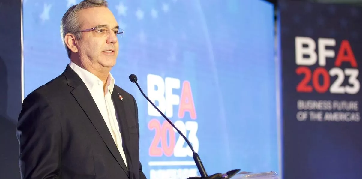Abinader participó como orador invitado en la conferencia Cámara Americana de Comercio.