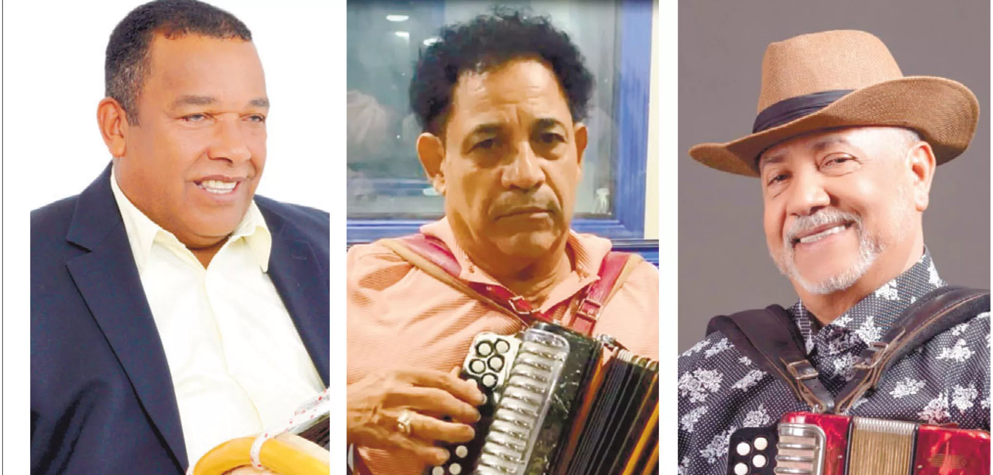 El músico Juan Robles le ha dado varios temas a este género., King de la Rosa, llamado “Manos Biónicas”, por su destreza en el acordeón. y Francisco Ulloa es uno de los más conocidos  del área típica.