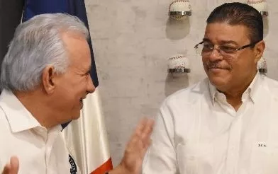 Antonio Taveras y Francisco Camacho  en el encuentro.