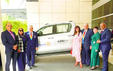 Personalidades de la Fundación Rotaria y LottoCar.