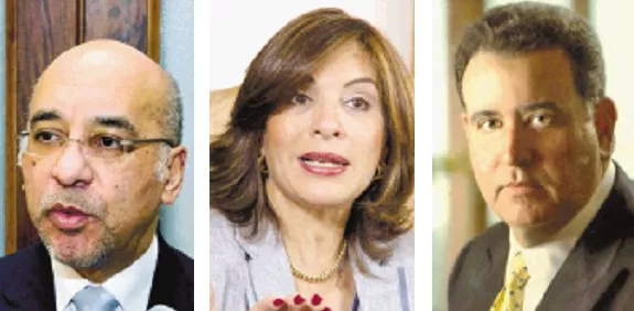 Aníbal de Castro, Haydée Kuret de Rainieri y Arturo Pellerano