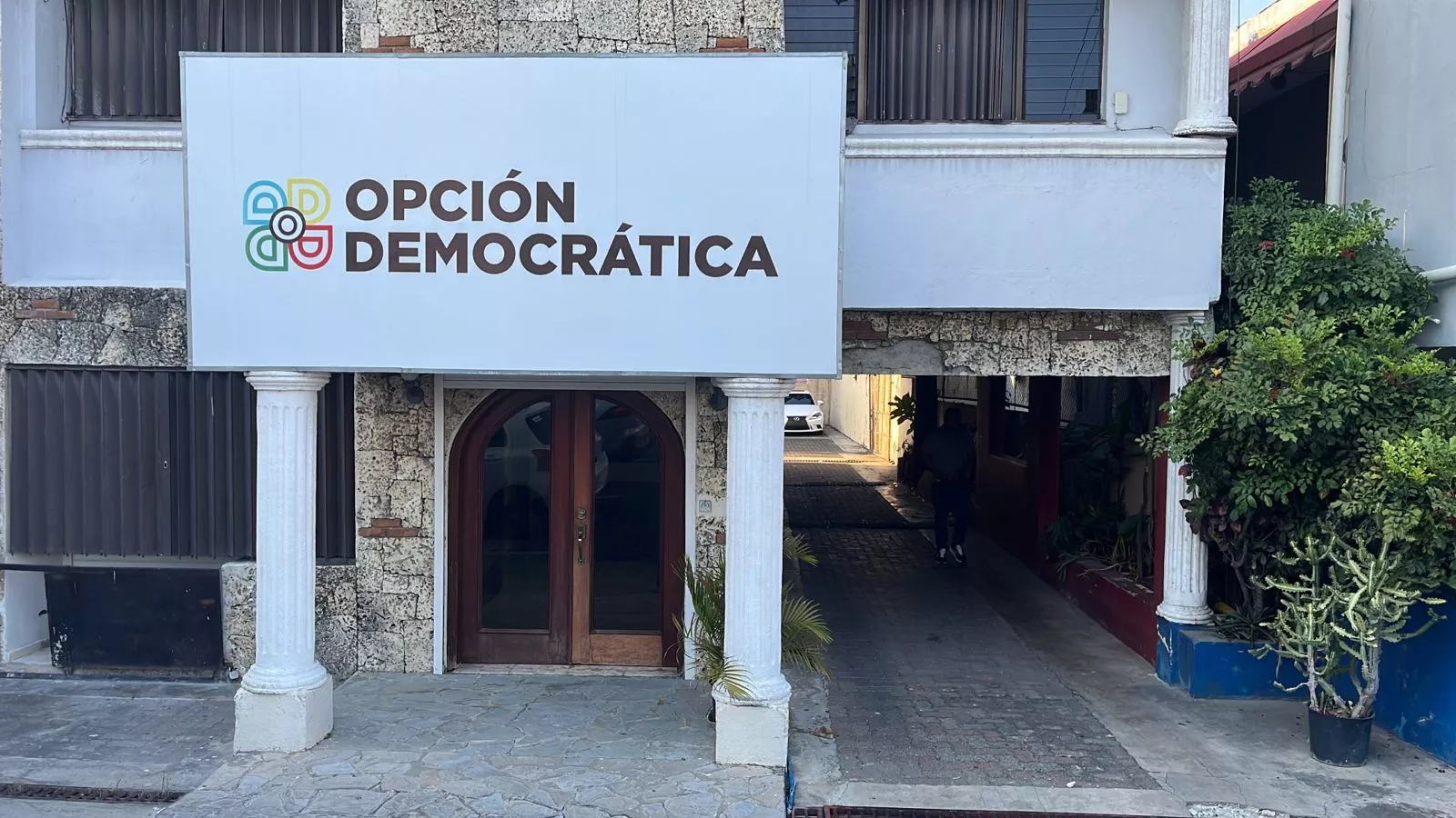 Fachada del partido Opción Democrática.
