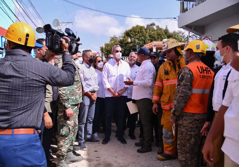 El presidente Abinader encabezó un recorrido. fuente externa