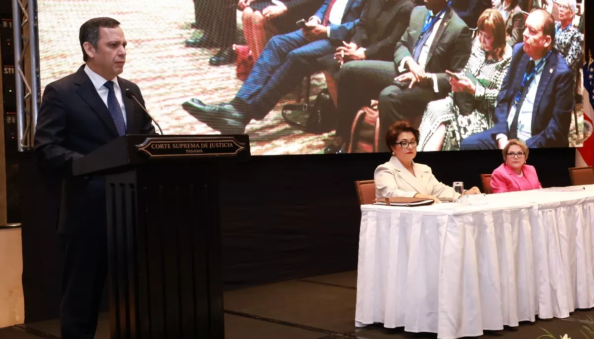 Presidente de la Suprema Corte de Justicia (SCJ), Henry Molina, en actividad judicial.