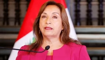 La presidenta de Perú, Dina Boluarte, en Brasil.