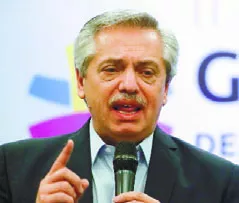 El presidente argentino, Alberto Fernández.