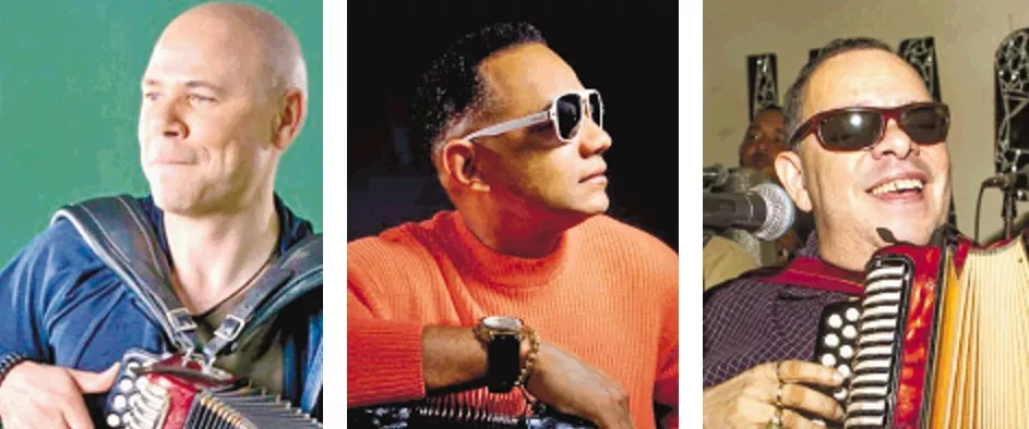 El cantante típico el  Prodigio., Jovanny Polanco y Bartolo Alvarado