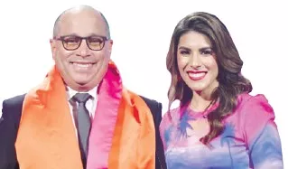 Silvano Suazo y  Sarah de Moya.