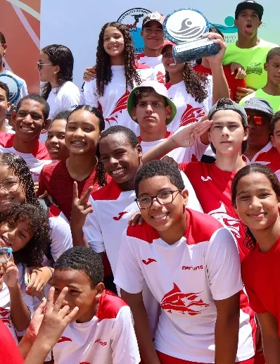 Integrantes del equipo de los Marlins de Arroyo Hondo.