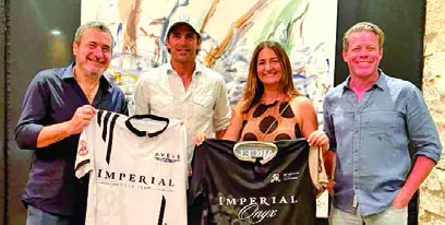 Alberto Nogueira, Nacho Figueras, Chiara Pennacchio y Pedro Castillo.