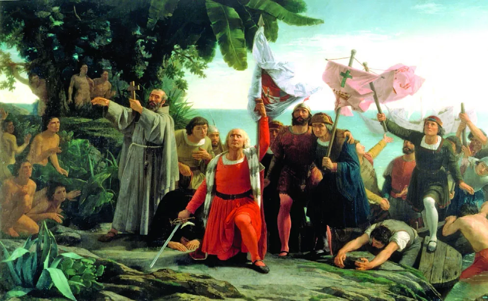 Representación gráfica del contacto de los tripulantes de aventura con tierra tras dos meses y 9 días navegando.