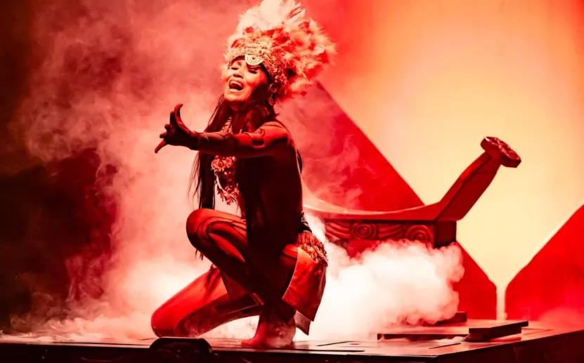 Escena de la pieza teatral “Isla de sangre”.