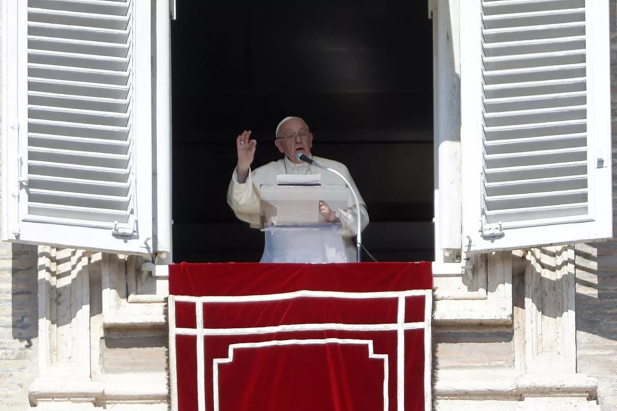 Pope Francis leads his Sunday Angelus prayer