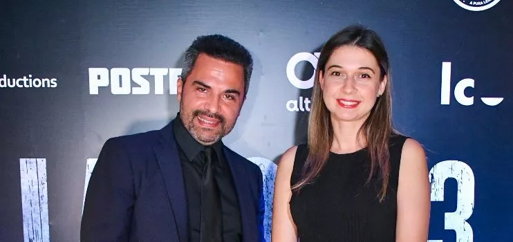 Manny Pérez y Marianna Vargas en la premier de la cinta.