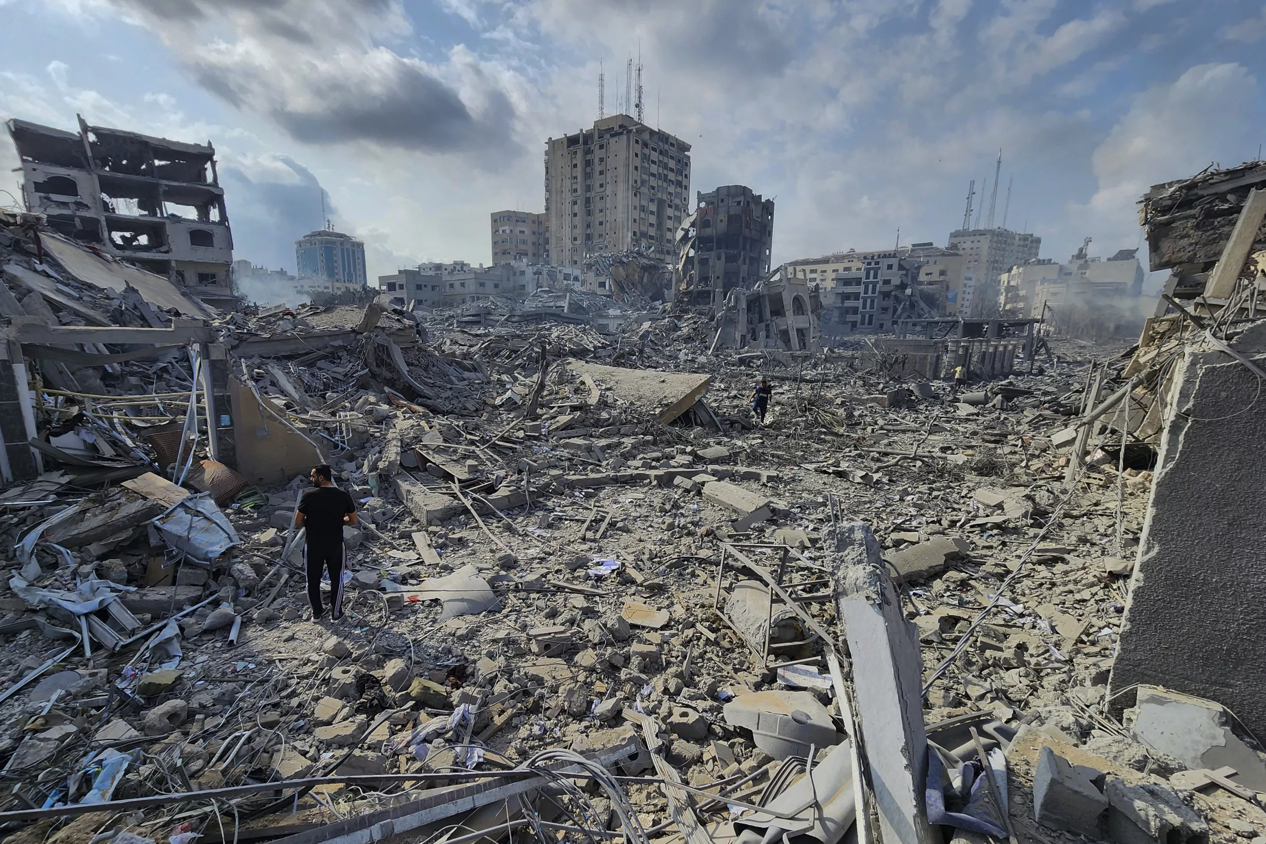 Territorio destruido en Gaza