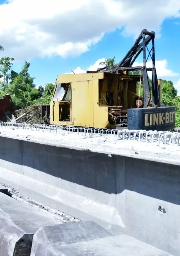Vista del avance que registra la infraestructura.