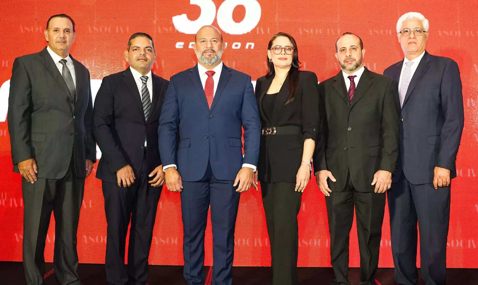 Darío Muñoz, Peter Cabrera, Héctor Rodríguez Ureña, Katty Reyes, Gustavo Domingo y Silvestre Aybar.