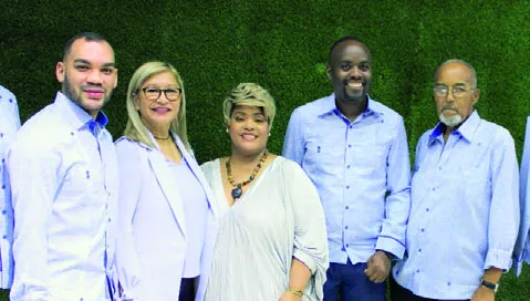 Randy Peña, Hilda Peguero, Tania Alcalá, Miguel Monanci y César Hipólito Rodríguez.