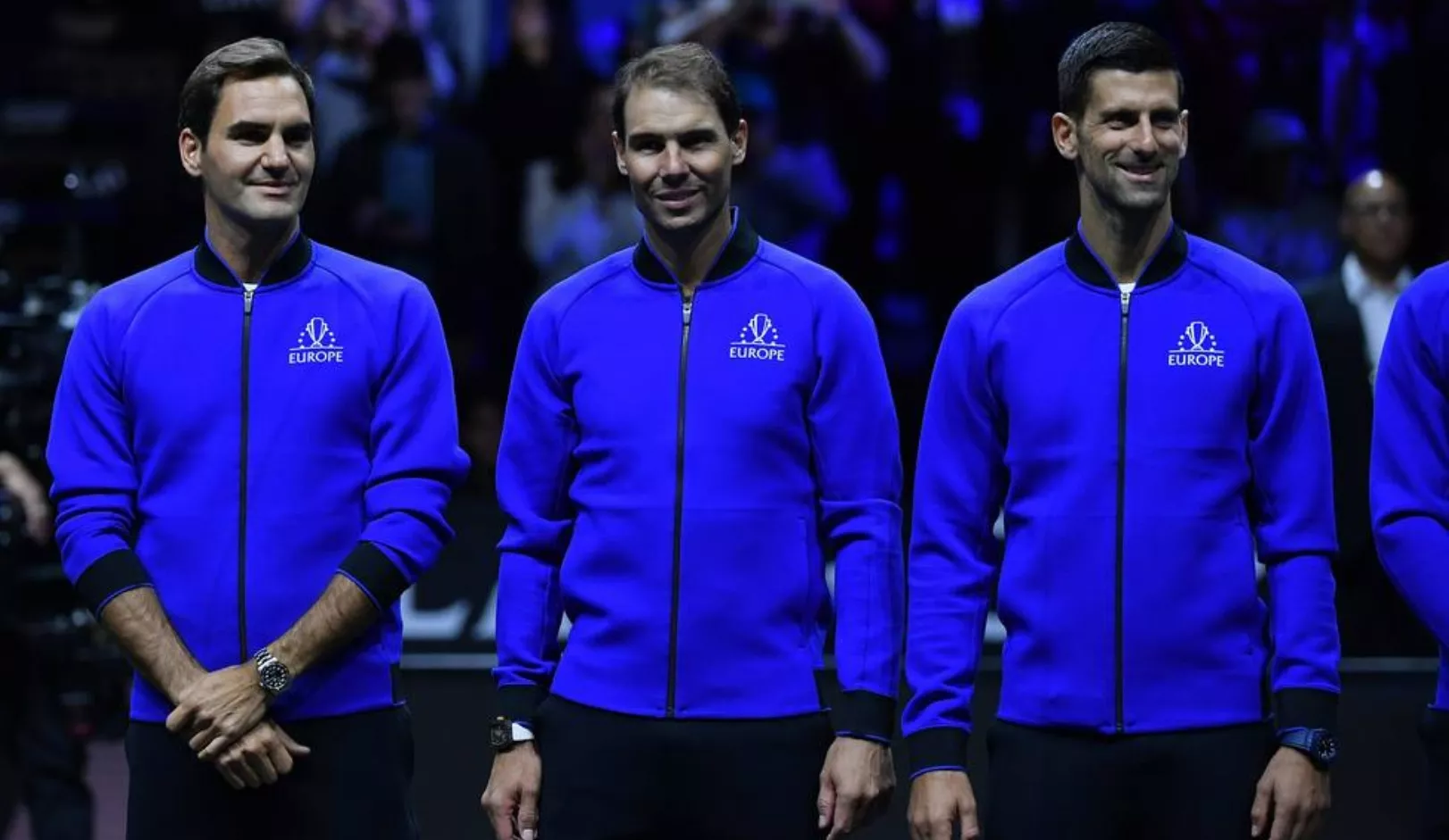 Novak Djokovic, Rafael Nadal y Roger Federer, un trío histórico en el circuito masculino del tenis..  fuente externa