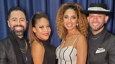 Los bailadores Tigre, Bianca, Alemana y Atacad.