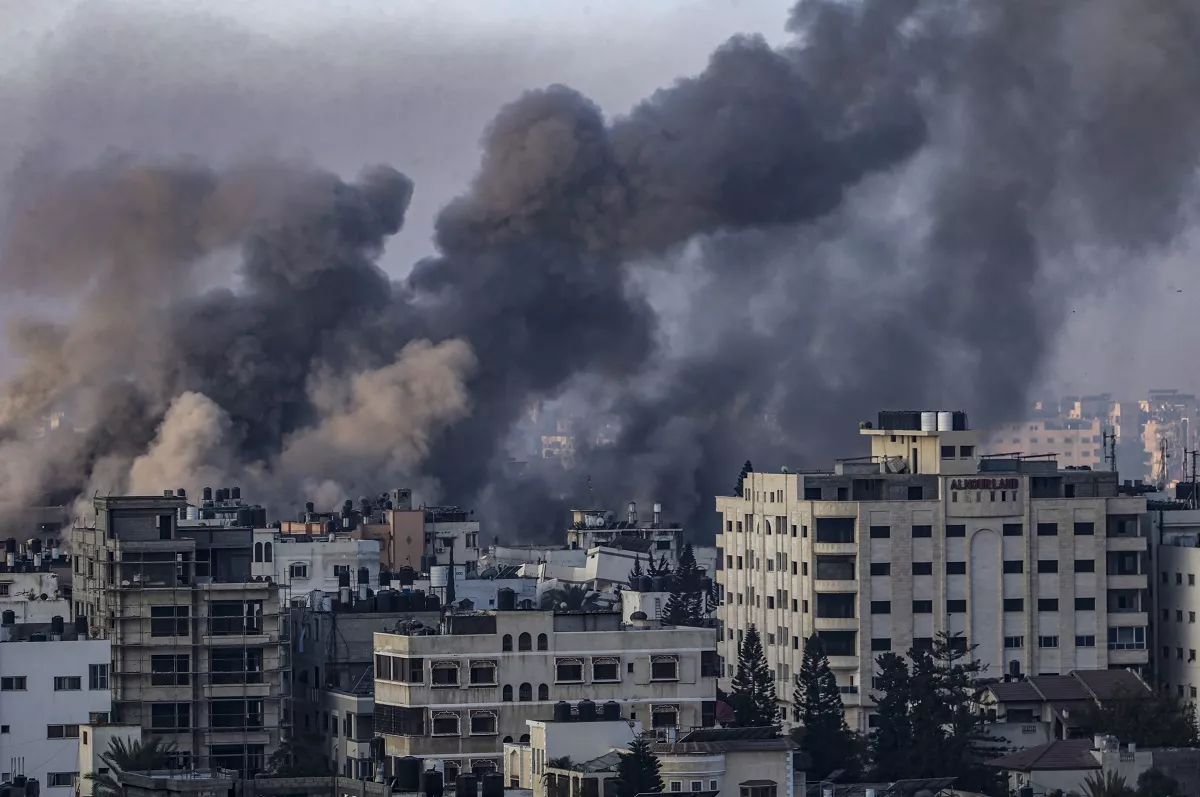 Israeli airstrikes on northern Gaza