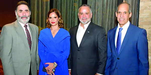 Manuel Bonilla, Giselle Marie Leger, Bernardo Espinola y Edwin de los Santos.