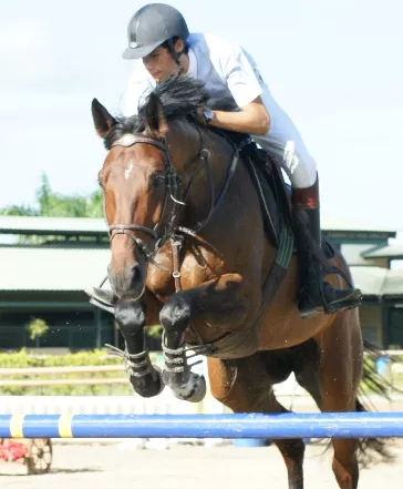 Manuel Fernández Haché, atleta de ecuestre