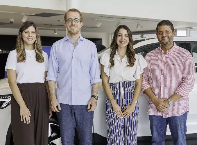 Daniella Pagés, Christian Cabral, Lorena Espaillat y Alejandro Santos.