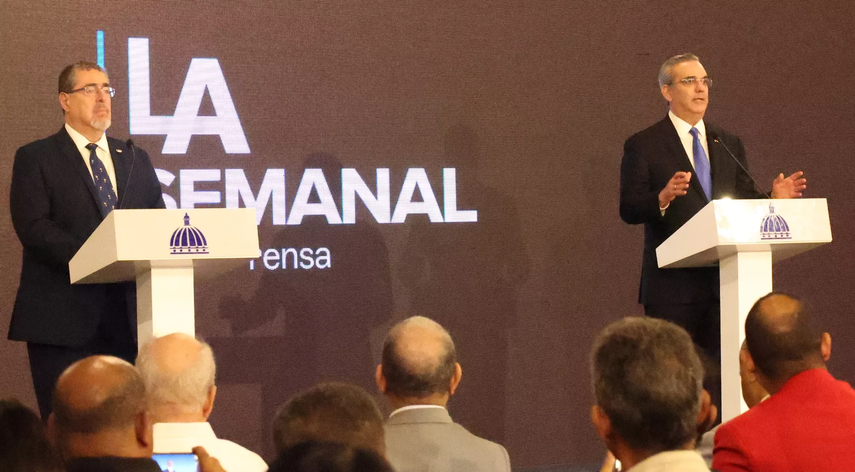 El presidente electo de Guatemala, César Bernardo Arévalo, fue invitado especial en LA Semanal.   josé francisco