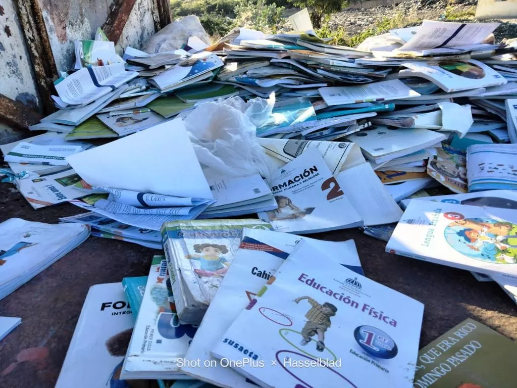 Libros abandonados.