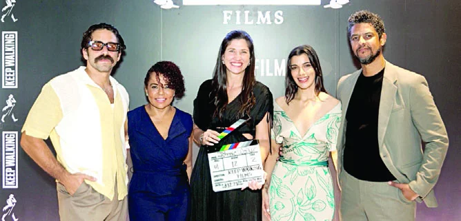 David Maler, Cheddy García, Gabriella Ameneiro, Nashla Bogaert y Héctor Aníbal.